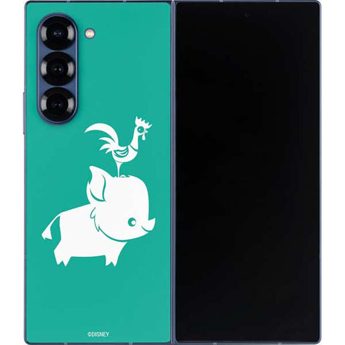 Disney Princess Moana Heihei and Pua Galaxy Z Fold6 Skin
