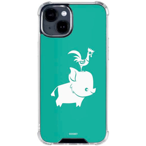 Disney Moana Heihei and Pua iPhone 15 Clear Case