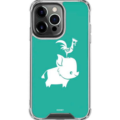 Disney Princess Moana Heihei and Pua iPhone 16 Pro Max Clear Case