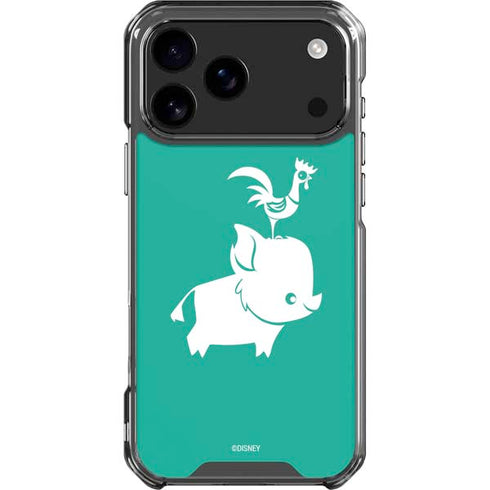Disney Princess Moana Heihei and Pua iPhone 18 Pro Max Clear Case