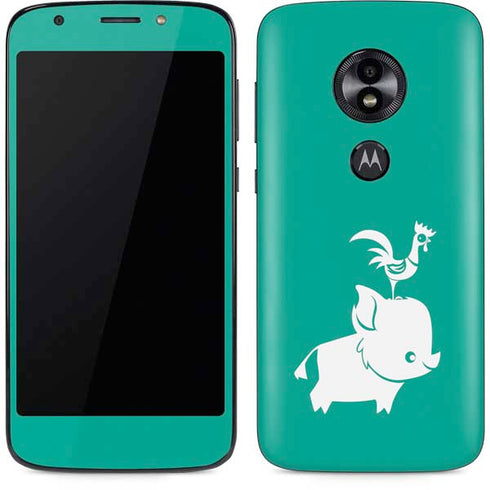 Disney Moana Heihei and Pua Moto E5 Play Skin