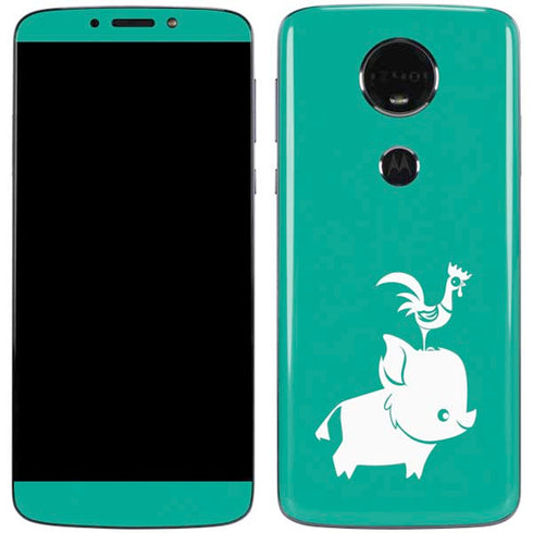 Disney Moana Heihei and Pua Moto E5 Plus Skin