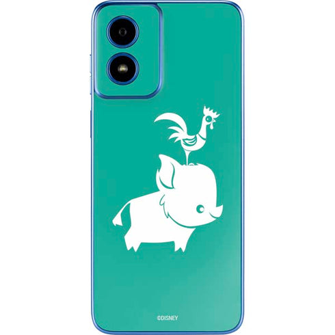 Disney Princess Moana Heihei and Pua Moto G Play 4G (2024) Skin