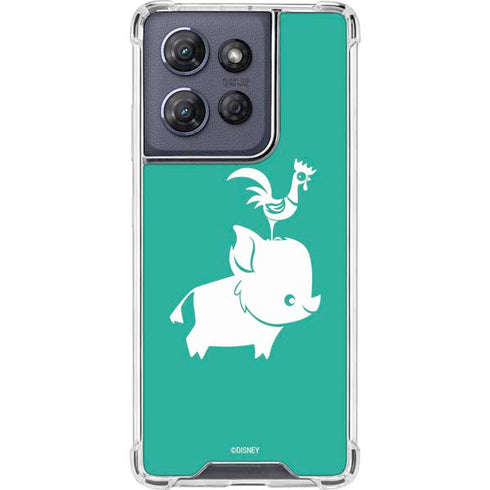 Disney Princess Moana Heihei and Pua Moto G Play 5G (2025) Clear Case