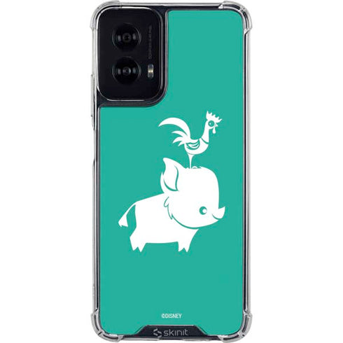Disney Moana Heihei and Pua Moto G Power 5G (2024) Clear Case