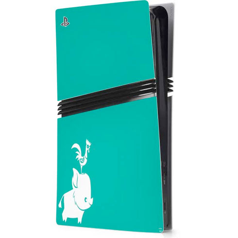 Disney Princess Moana Heihei and Pua PS5 Pro Console Skin