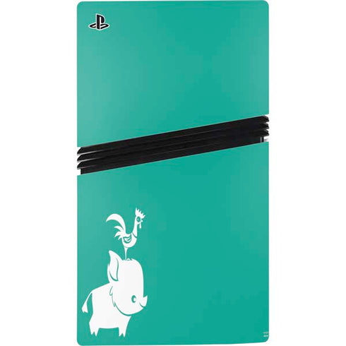 Disney Princess Moana Heihei and Pua PS5 Pro Console Skin