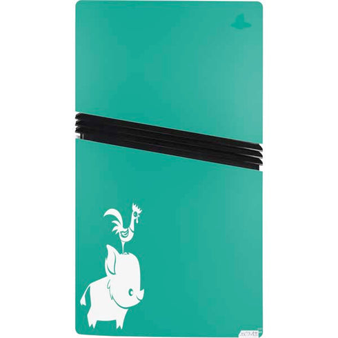 Disney Princess Moana Heihei and Pua PS5 Pro Console Skin
