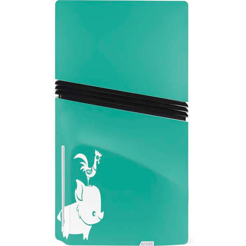 Disney Princess Moana Heihei and Pua PS5 Pro Disk Bundle Skin