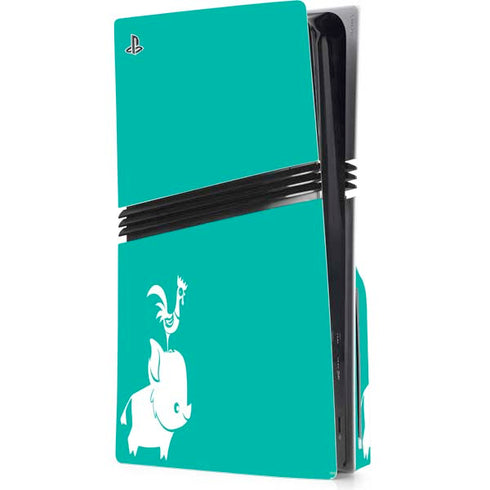 Disney Princess Moana Heihei and Pua PS5 Pro Disk Console Skin