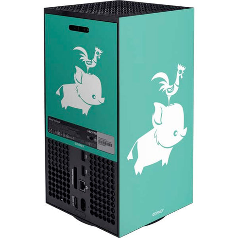 Disney Princess Moana Heihei and Pua XBox Series X Digital Edition Console Skin