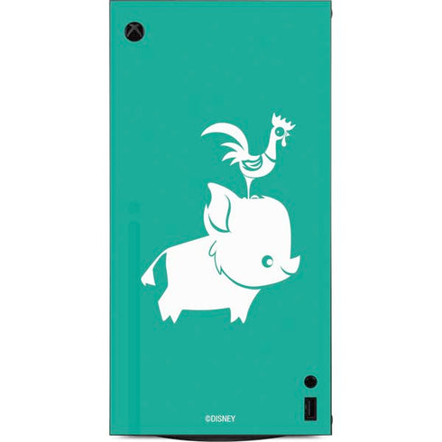 Disney Princess Moana Heihei and Pua XBox Series X Digital Edition Console Skin