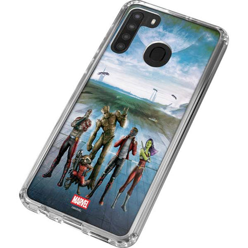 Marvel Guardians of the Galaxy Hero Squad Galaxy A21 Clear Case