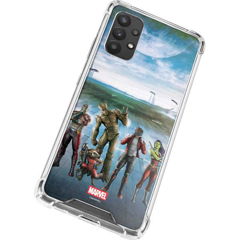 Marvel Guardians of the Galaxy Hero Squad Galaxy A32 5G Clear Case