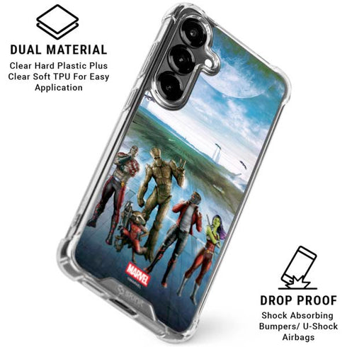 Marvel Guardians of the Galaxy Hero Squad Galaxy S26 Plus Clear Case