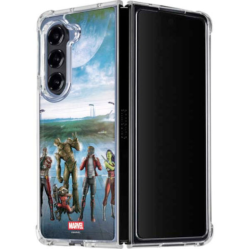 Marvel Guardians of the Galaxy Hero Squad Galaxy Z Fold5 5G Clear Case