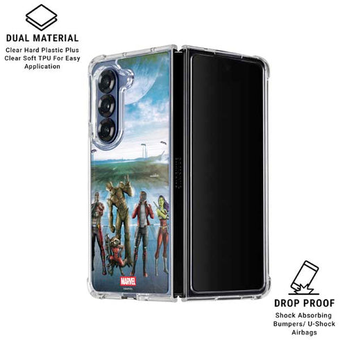 Marvel Guardians of the Galaxy Hero Squad Galaxy Z Fold7 Clear Case