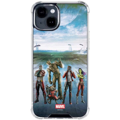 Marvel Guardians of the Galaxy Hero Squad iPhone 14 Plus Clear Case