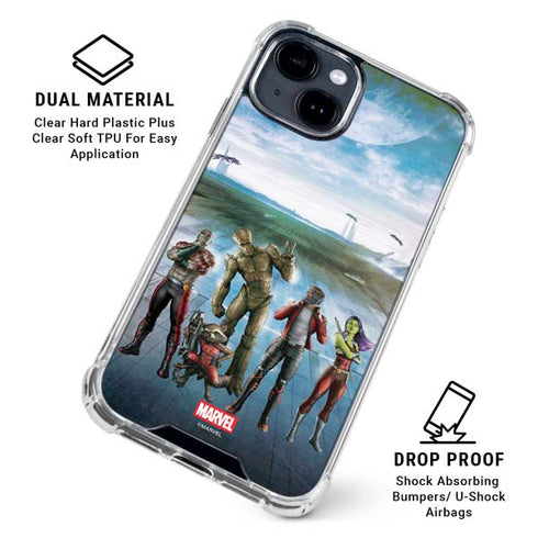 Marvel Guardians of the Galaxy Hero Squad iPhone 14 Plus Clear Case