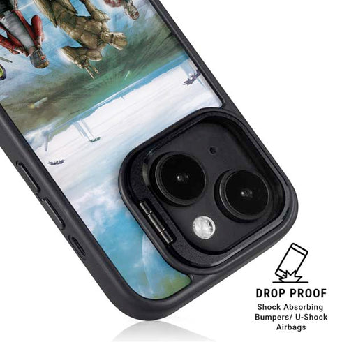 Marvel Guardians of the Galaxy Hero Squad iPhone 15 Kickstand Case