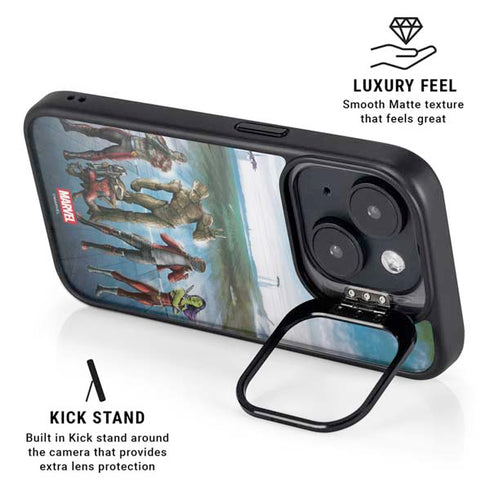 Marvel Guardians of the Galaxy Hero Squad iPhone 15 Plus Kickstand Case