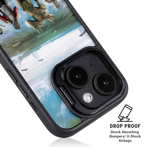 Marvel Guardians of the Galaxy Hero Squad iPhone 16 Kickstand Case