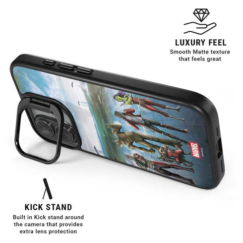 Marvel Guardians of the Galaxy Hero Squad iPhone 17 Kickstand Case