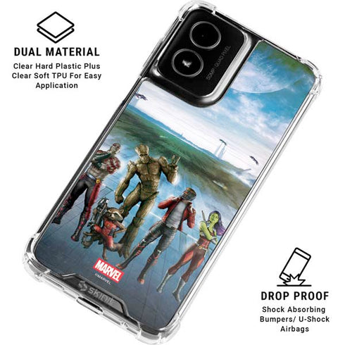 Marvel Guardians of the Galaxy Hero Squad Moto G Power 5G (2024) Clear Case