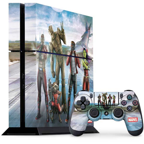 Marvel Guardians of the Galaxy Hero Squad PS4 Console and Controller Bundle Skin