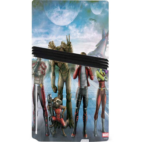 Marvel Guardians of the Galaxy Hero Squad PS5 Pro Disk Bundle Skin