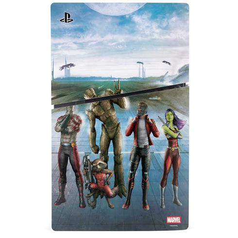 Marvel Guardians of the Galaxy Hero Squad PS5 Slim Digital Edition Bundle Skin