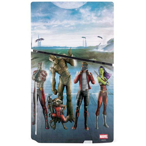 Marvel Guardians of the Galaxy Hero Squad PS5 Slim Disk Console Skin