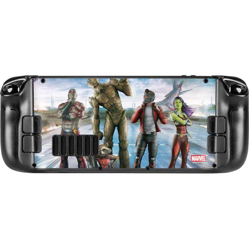 Marvel Guardians of the Galaxy Hero Squad Steam Deck Handheld Gaming Computer OLED Skin