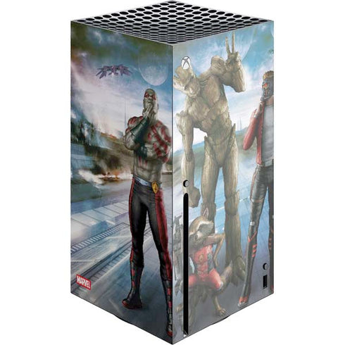 Marvel Guardians of the Galaxy Hero Squad Xbox Series X Console Skin