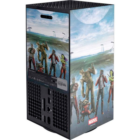 Marvel Guardians of the Galaxy Hero Squad XBox Series X Digital Edition Console Skin