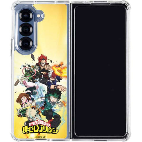 My Hero Academia Hero Team Season 4 Galaxy Z Fold7 Clear Case