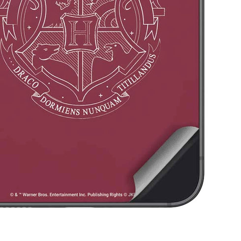 Wizarding Worlds Harry Potter Hogwarts Crest Galaxy S25 Plus Skin