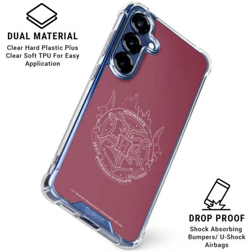 Wizarding Worlds Harry Potter Hogwarts Crest Galaxy S25 Clear Case