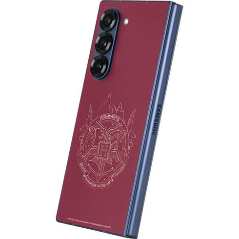 Wizarding Worlds Harry Potter Hogwarts Crest Galaxy Z Fold6 Skin
