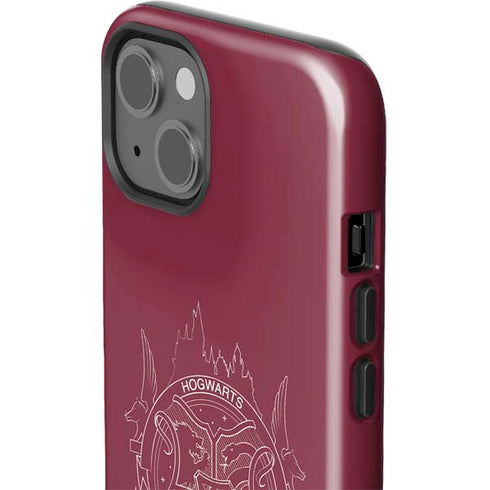 Wizarding Worlds Harry Potter Hogwarts Crest iPhone 15 Impact Case