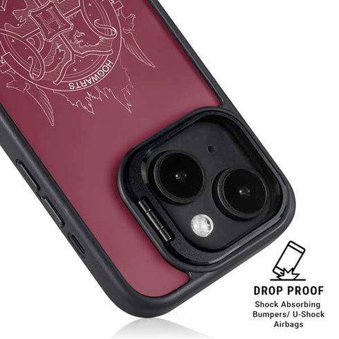 Wizarding Worlds Harry Potter Hogwarts Crest iPhone 15 Plus Kickstand Case