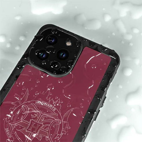 Wizarding Worlds Harry Potter Hogwarts Crest iPhone 15 Pro Waterproof Case