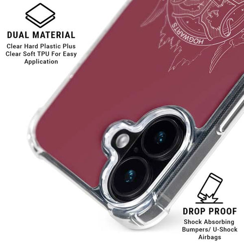 Wizarding Worlds Harry Potter Hogwarts Crest iPhone 16 MagSafe Case