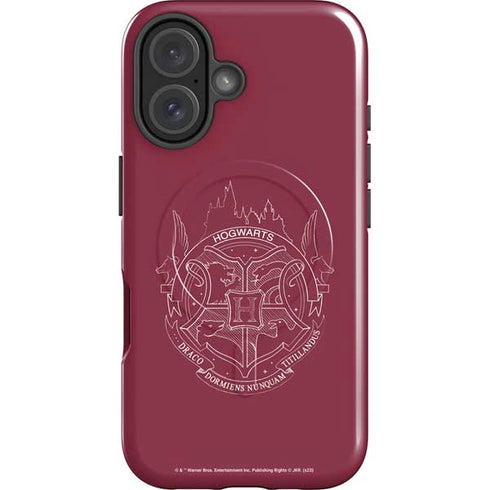 Wizarding Worlds Harry Potter Hogwarts Crest iPhone 16 Magsafe Impact Case
