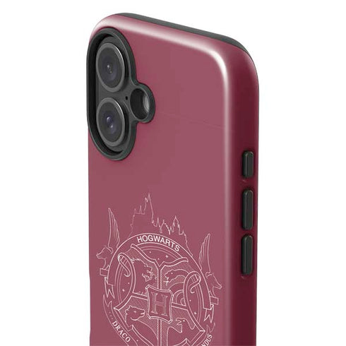 Wizarding Worlds Harry Potter Hogwarts Crest iPhone 16 Plus Impact Case