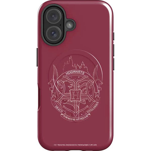 Wizarding Worlds Harry Potter Hogwarts Crest iPhone 16 Plus Magsafe Impact Case