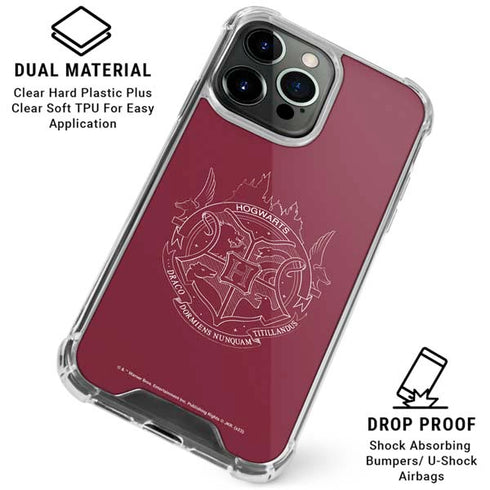 Wizarding Worlds Harry Potter Hogwarts Crest iPhone 16 Pro Clear Case