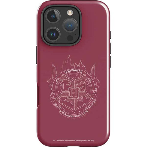 Wizarding Worlds Harry Potter Hogwarts Crest iPhone 16 Pro Impact Case