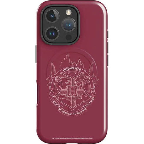 Wizarding Worlds Harry Potter Hogwarts Crest iPhone 16 Pro Magsafe Impact Case