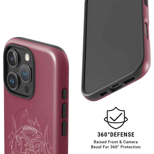 Wizarding Worlds Harry Potter Hogwarts Crest iPhone 16 Pro Magsafe Impact Case